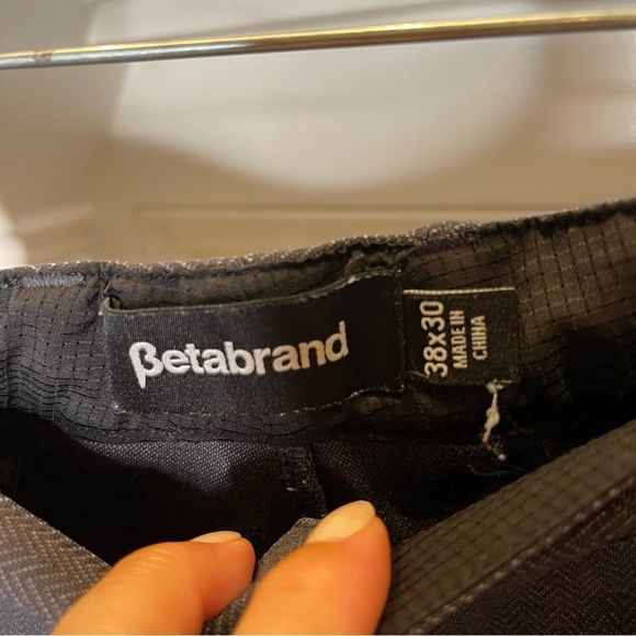 Betabrand Dress Pant Straight Charcoal Gray Size 38x30 - Picture 3 of 11